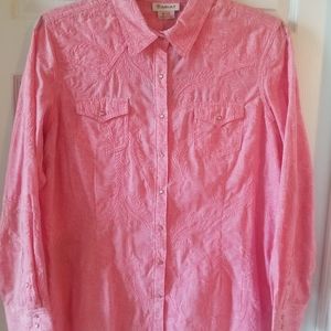New Ariat Western Style Blouse, X-Lg